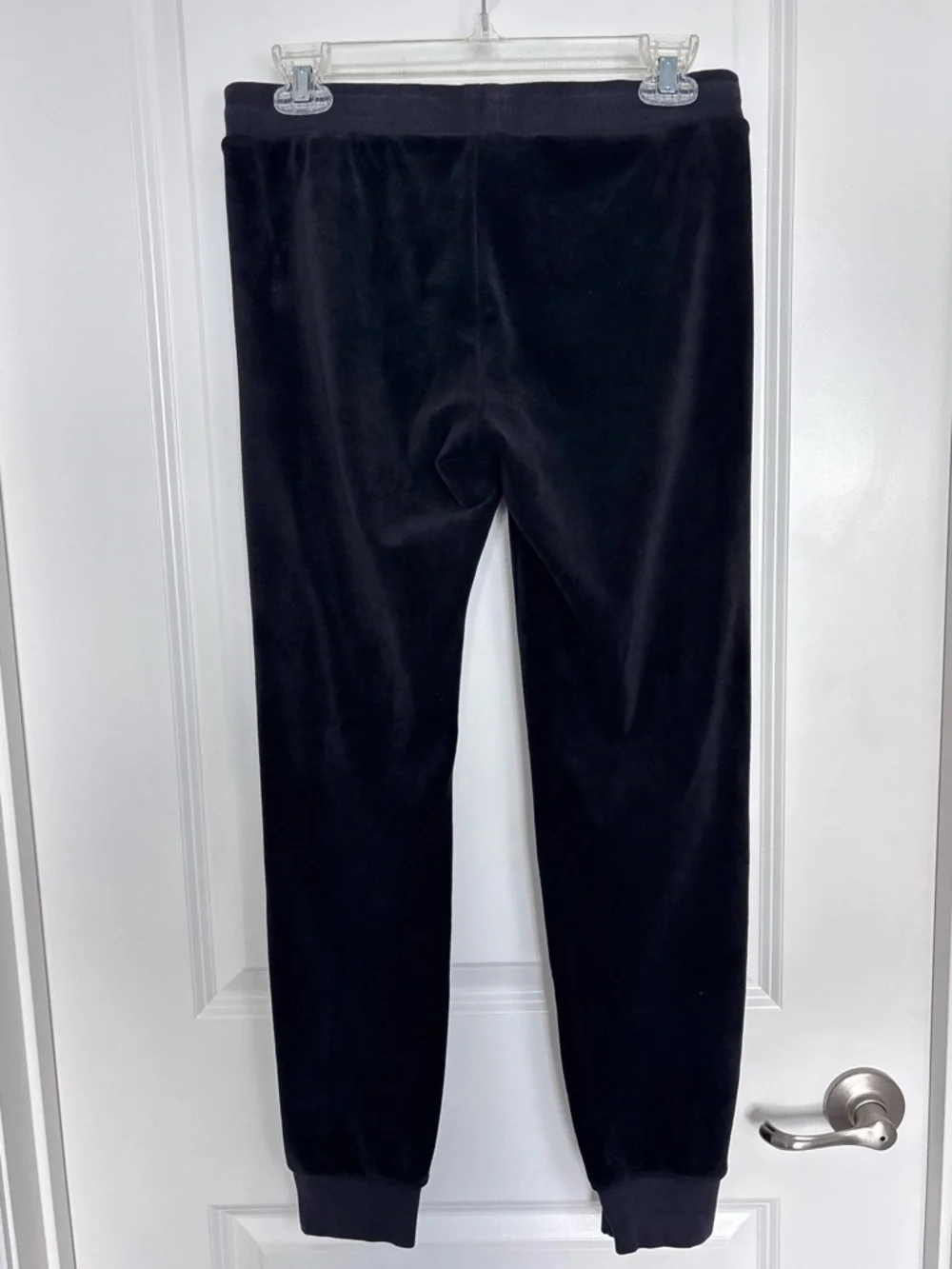 Y2K Juicy Couture Black Label Velour Sweatpants 2000s Joggers Streetwear